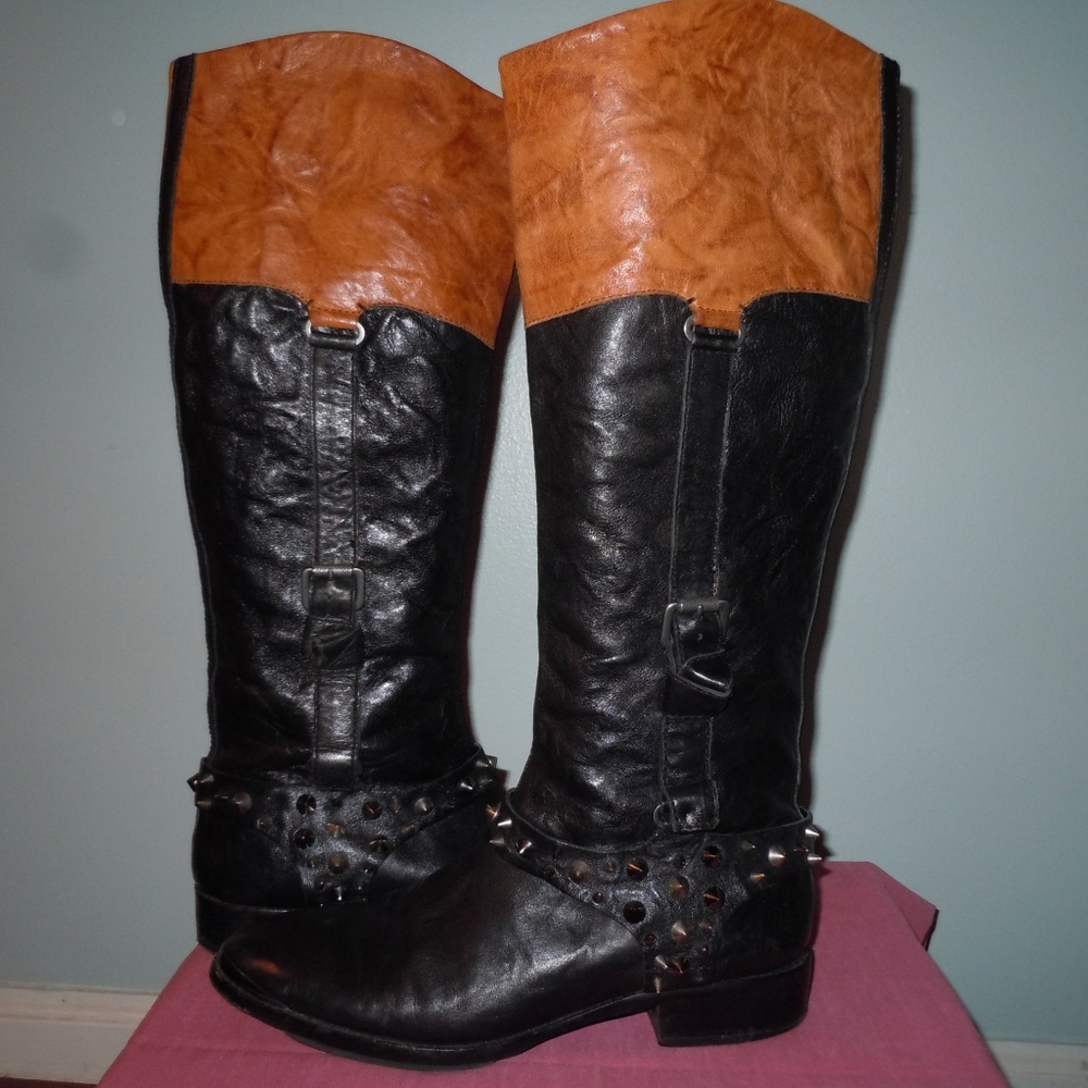 Tall Leather Boots